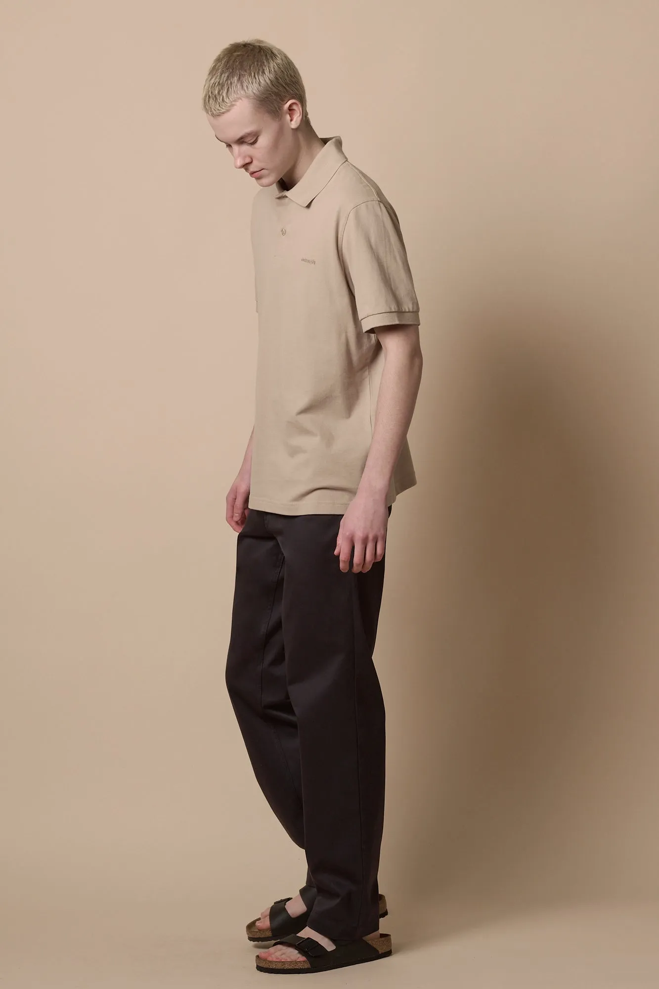 Men's Slim Heavyweight 100% Cotton Twill Chinos- Dark Navy