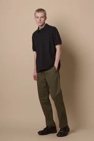 Men's Slim Heavyweight 100% Cotton Twill Chinos - Olive