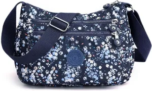 MLAFE Women Shoulder Handbag Nylon Multi-Pocket Crossbody Purse Bags for Women Travel Shoulder Bag for Travel/Shopping/Hiking