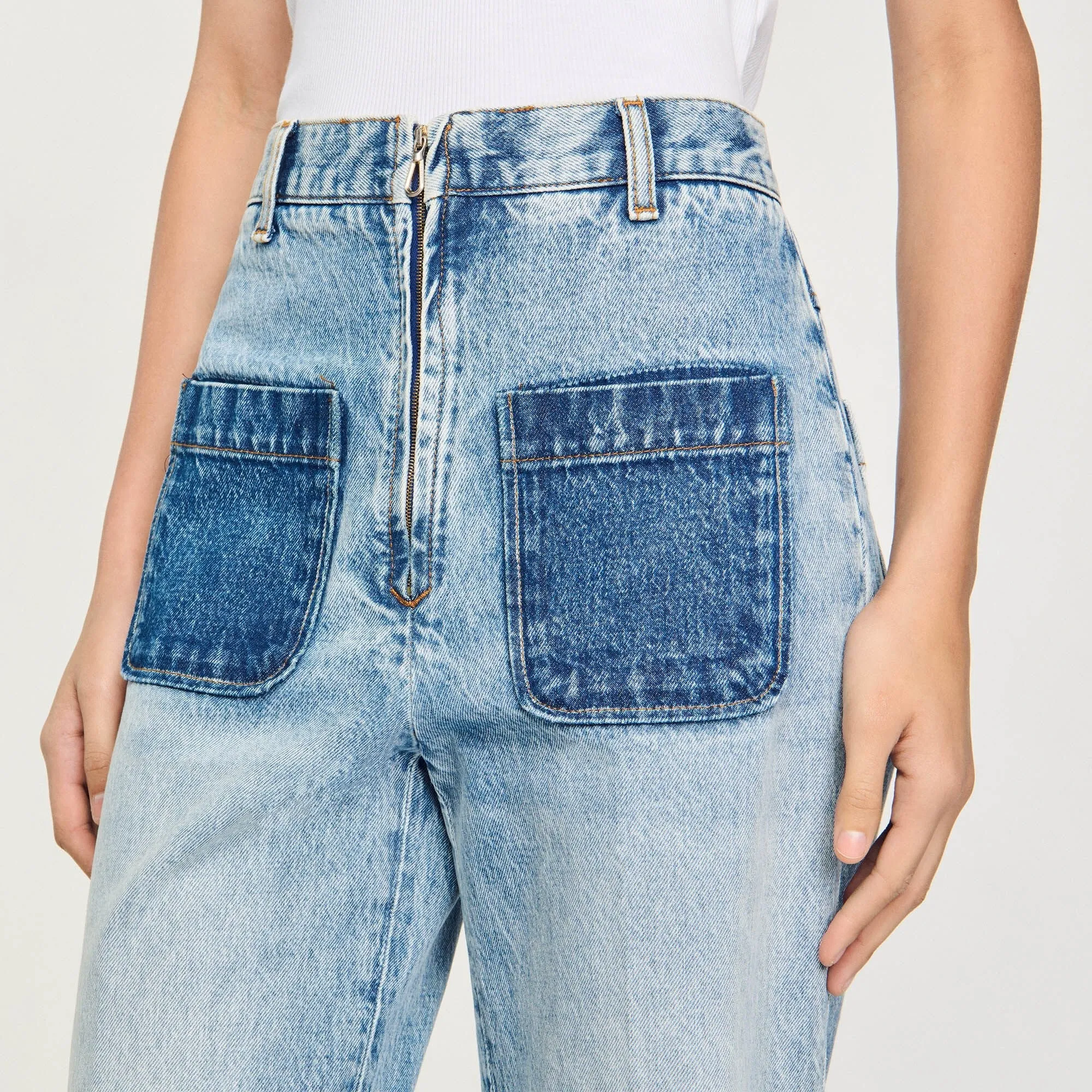 Oslone High-Rise Jeans Light Bu Jean