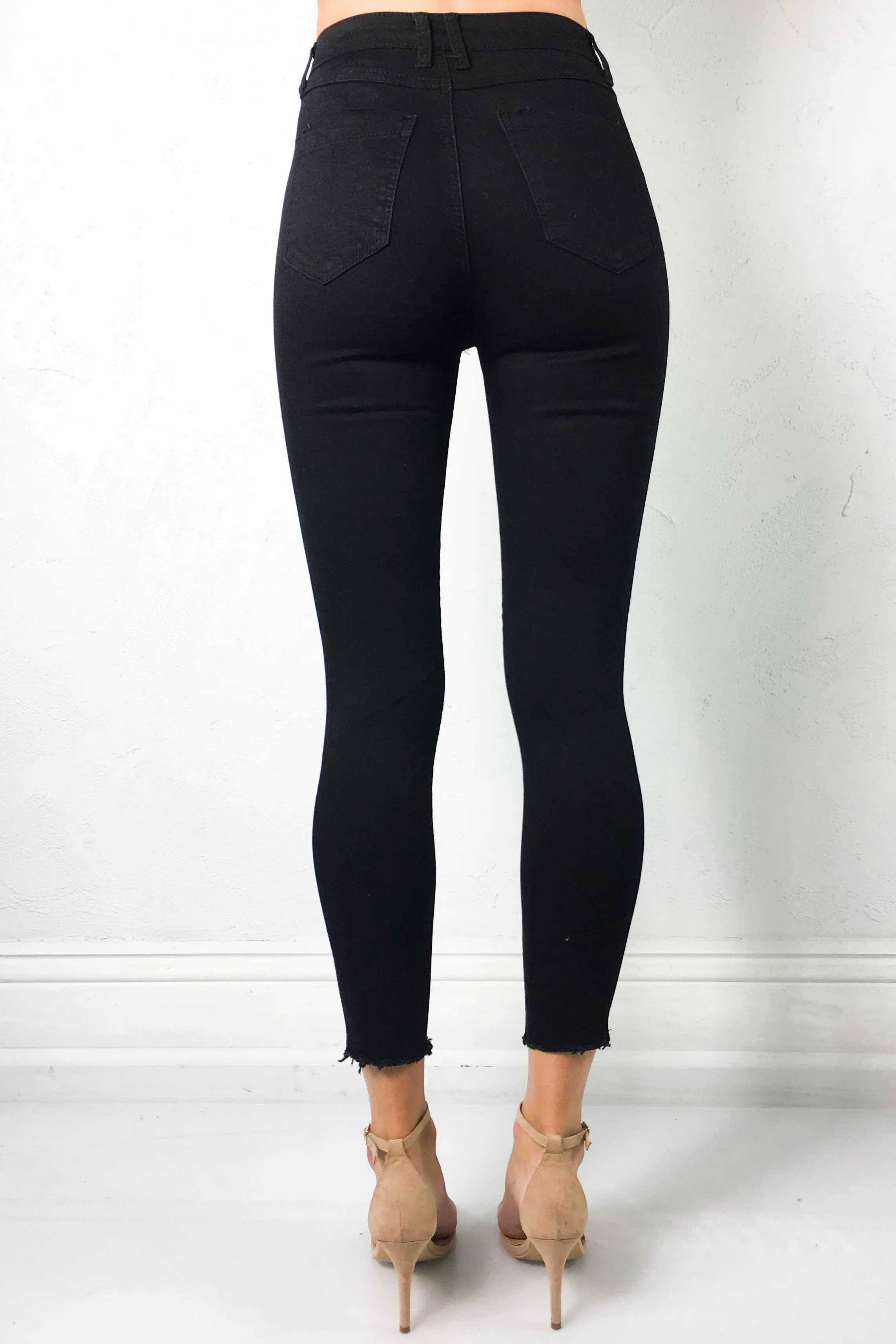 Paige High Rise Rip Jeans
