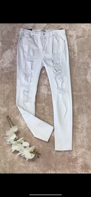 Plus White denim