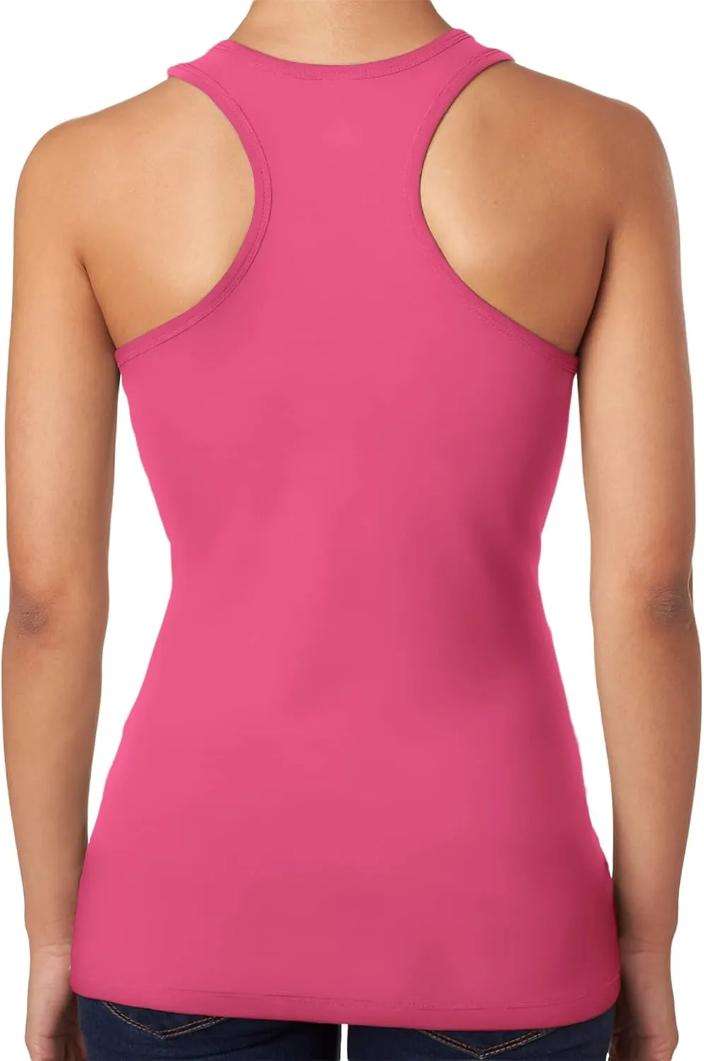 Racerback Tank Tops for Women Cotton Long Camisoles Gym Workout Undershirt Yoga 3 Packs