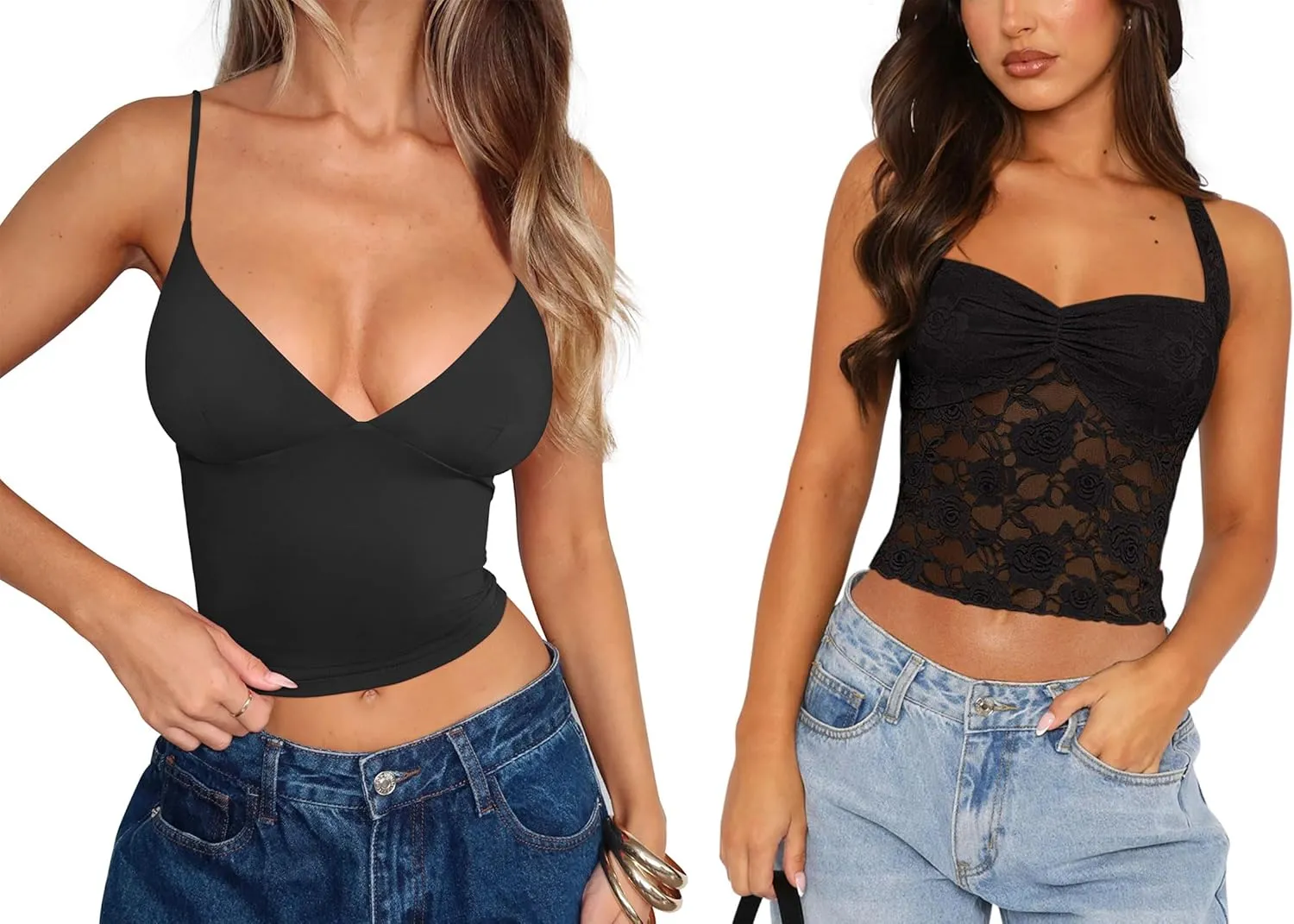 REORIA 2 Piece Camisole (Brilliant White S)