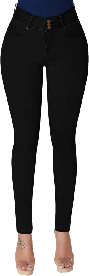 roswear Womens High Waisted Stretchy Skinny Curvy Jeans Tummy Control Jeggings