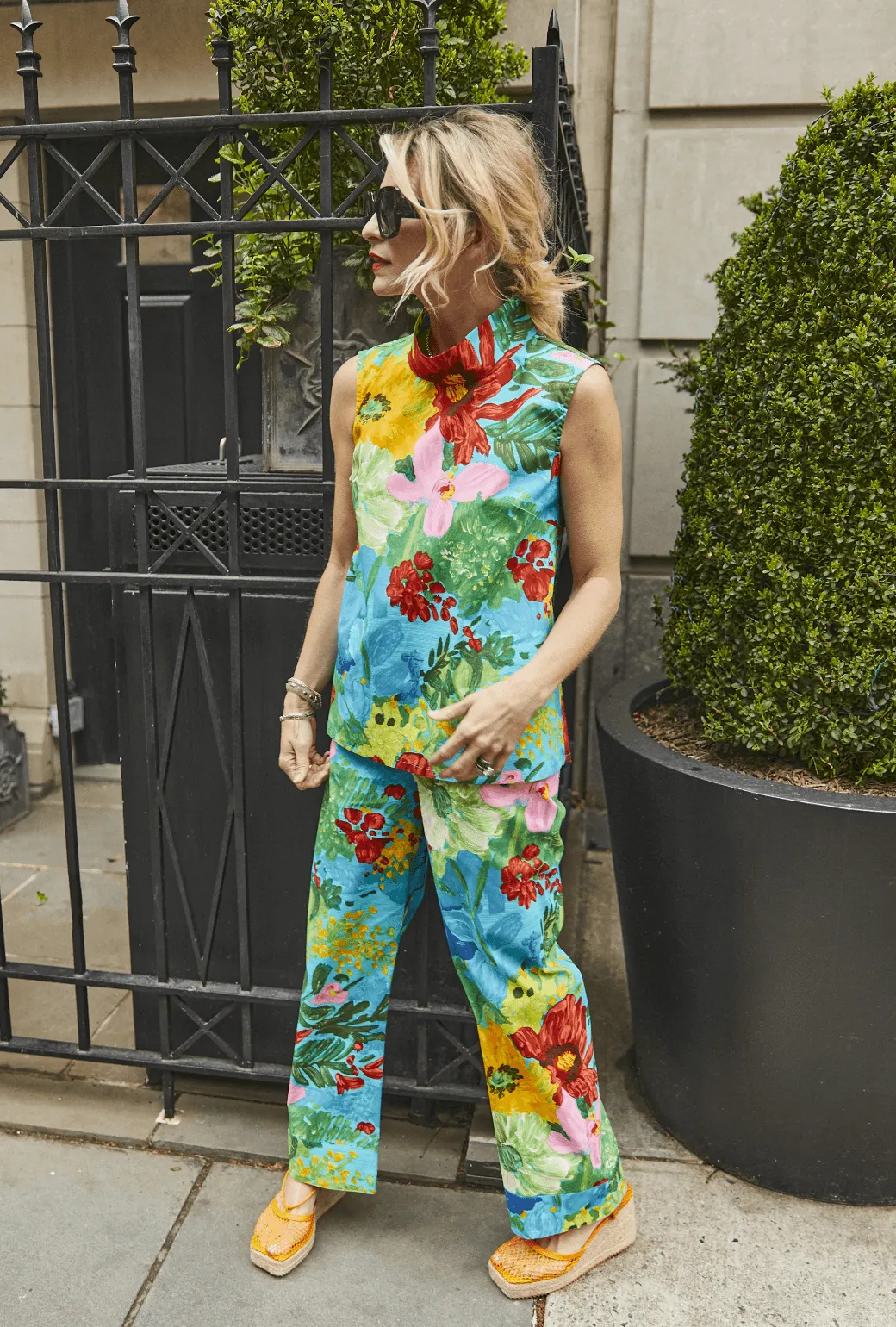 SAMPLE - Sleeveless Mod Top - Vintage Floral