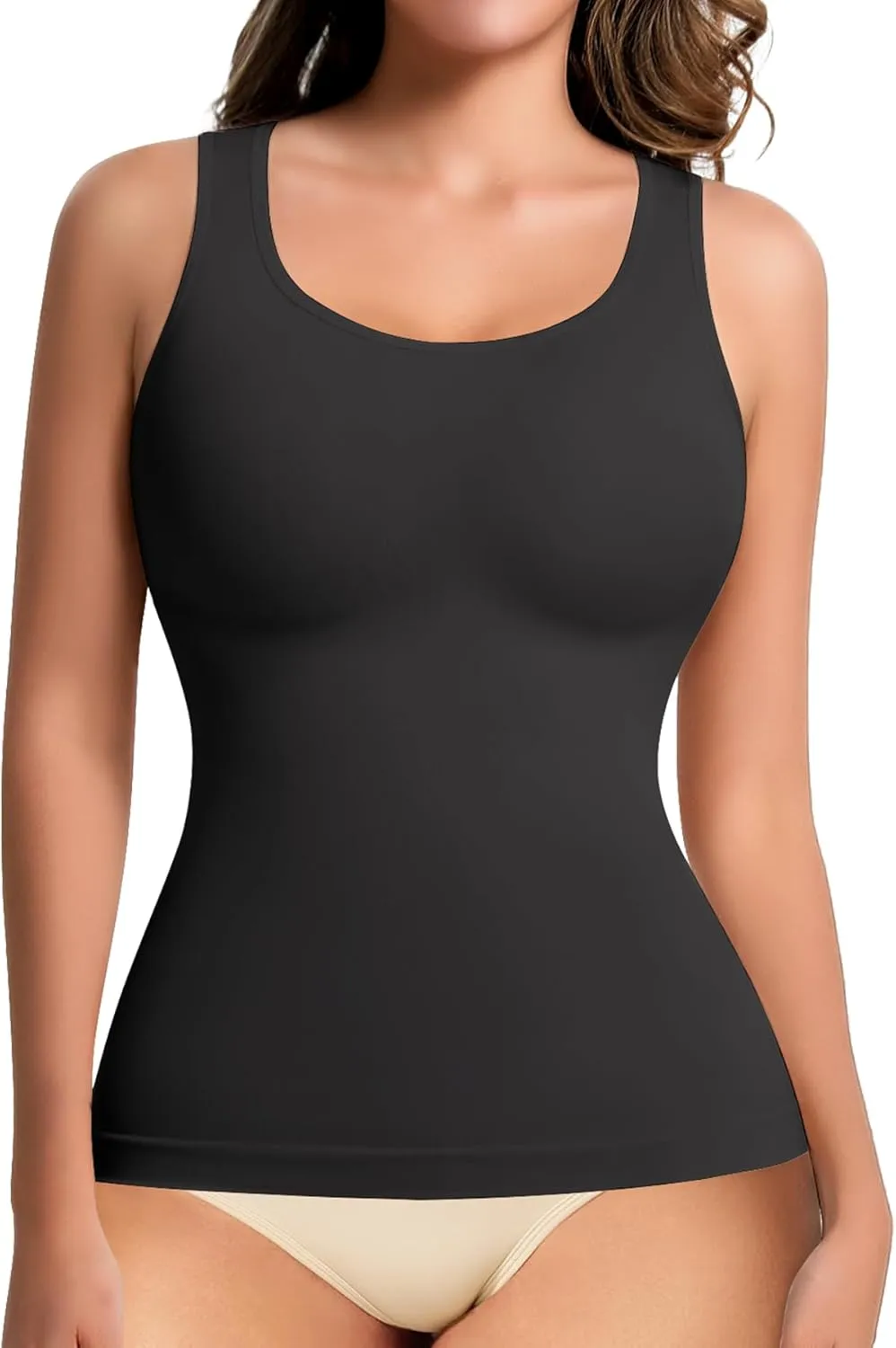 Shapewear Tank Tops for Women Tummy Control Camisole Compression Tanks Top Seamless Cami Slimming Body Shaper