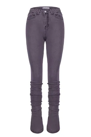 SKINNY DRAPED JEANS
