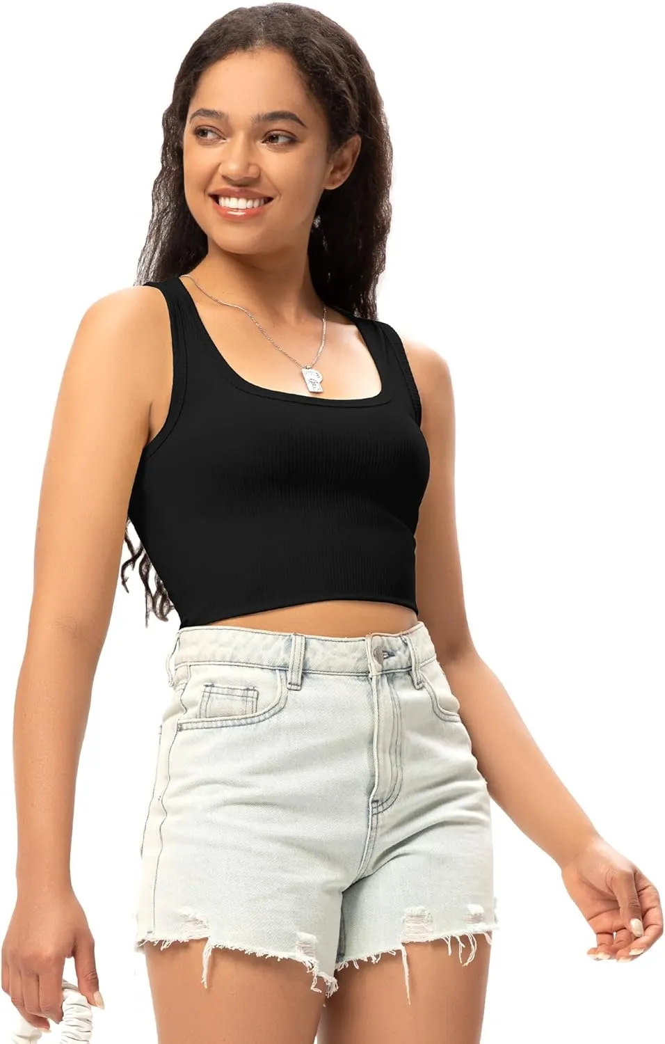 Sports Crop Tank Tops for Women Cropped Workout Tops Racerback Running Yoga Tanks Cotton Sleeveless Gym Shirts