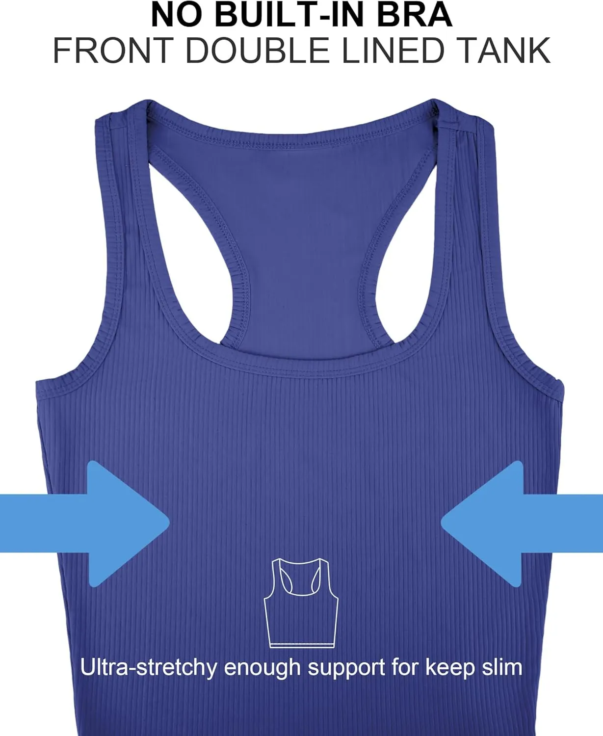 Sports Crop Tank Tops for Women Cropped Workout Tops Racerback Running Yoga Tanks Cotton Sleeveless Gym Shirts