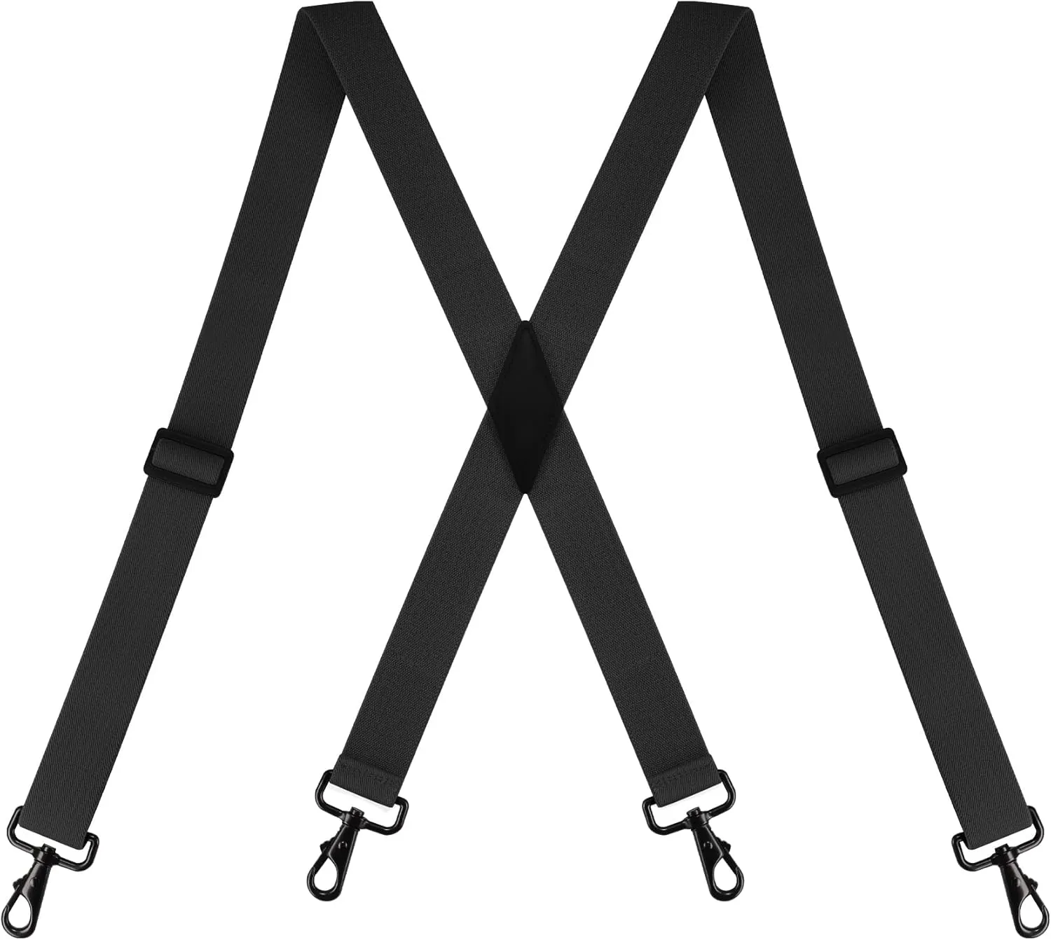 Suspenders for Men Heavy Duty, Mens Suspenders for Jeans with 4 Snap Hooks Adjustable X Back Men's Suspenders