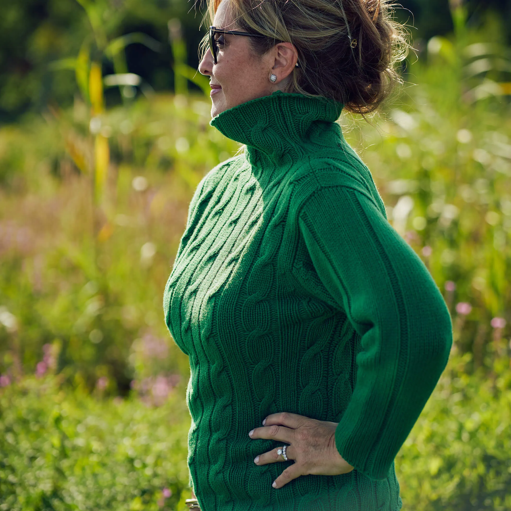 The Laiose 6-Ply Cashmere Funnel Sweater