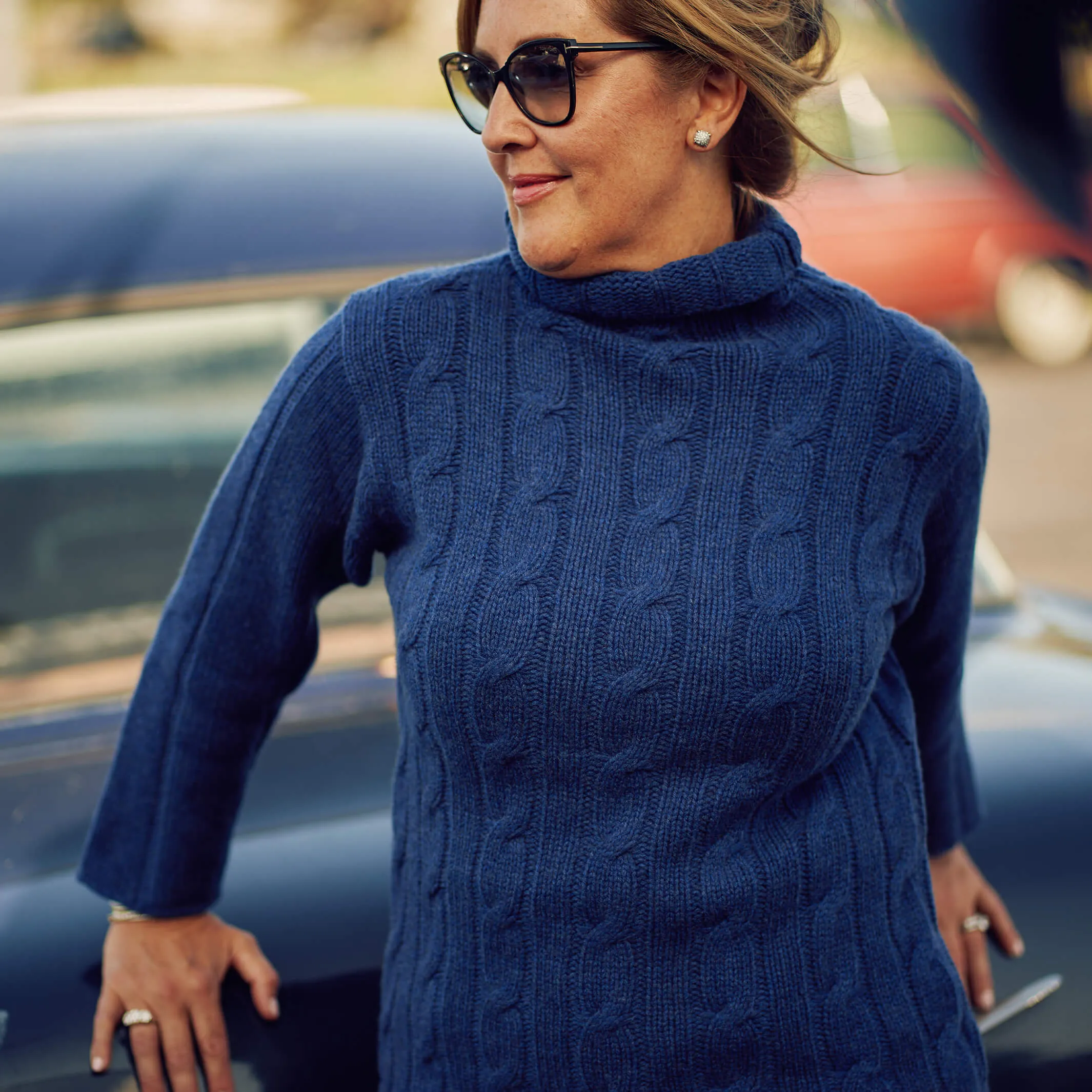 The Laiose 6-Ply Cashmere Funnel Sweater