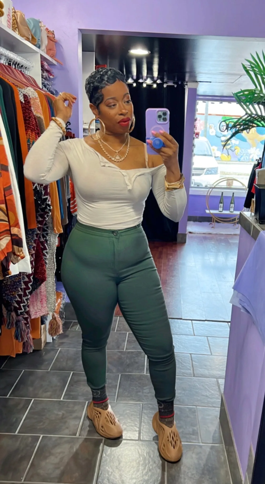 The MIRACLE Stretch Pants (Olive)