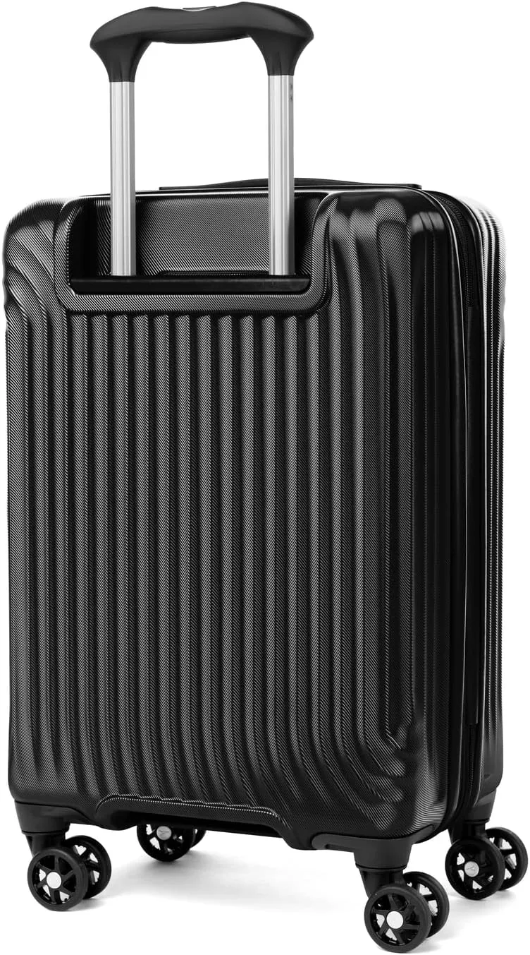 Travelpro Maxlite Air Hardside Expandable Carry on Luggage, 8 Spinner Wheels, Lightweight Hard Shell Polycarbonate Suitcase, Black, Compact Carry On 20-Inch