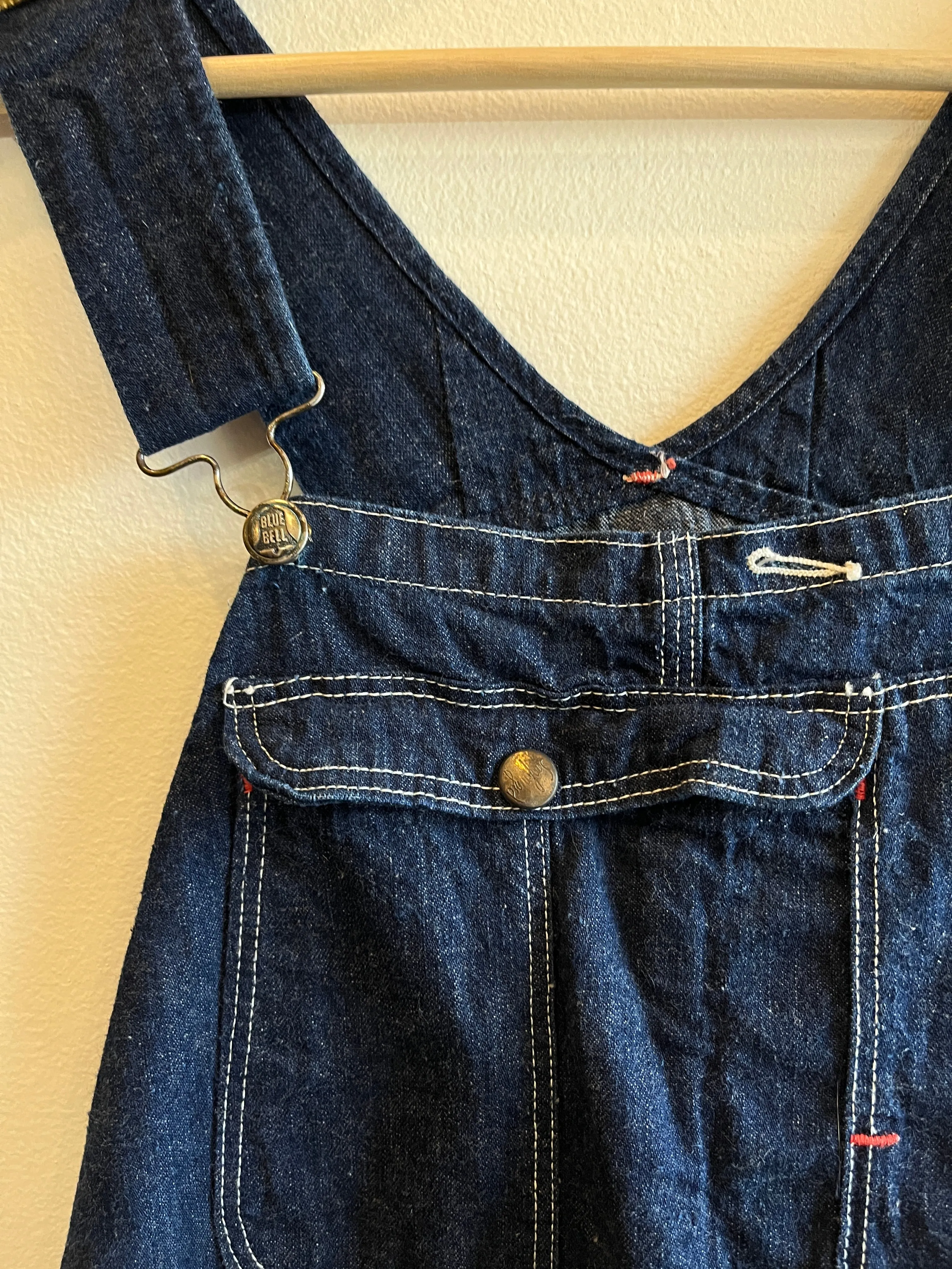 Vintage 1940/1950s Blue Bell Darkwash Denim Overalls