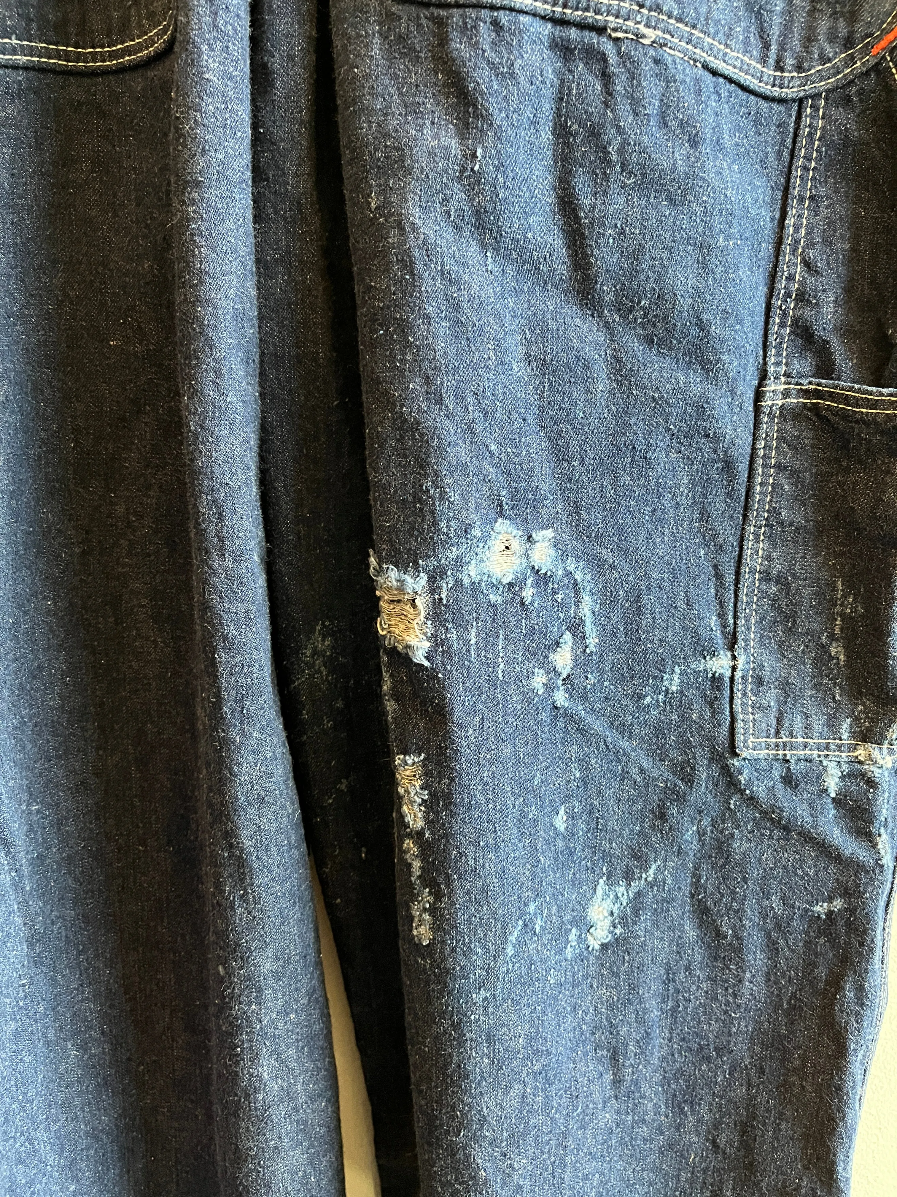 Vintage 1940/1950s Blue Bell Darkwash Denim Overalls