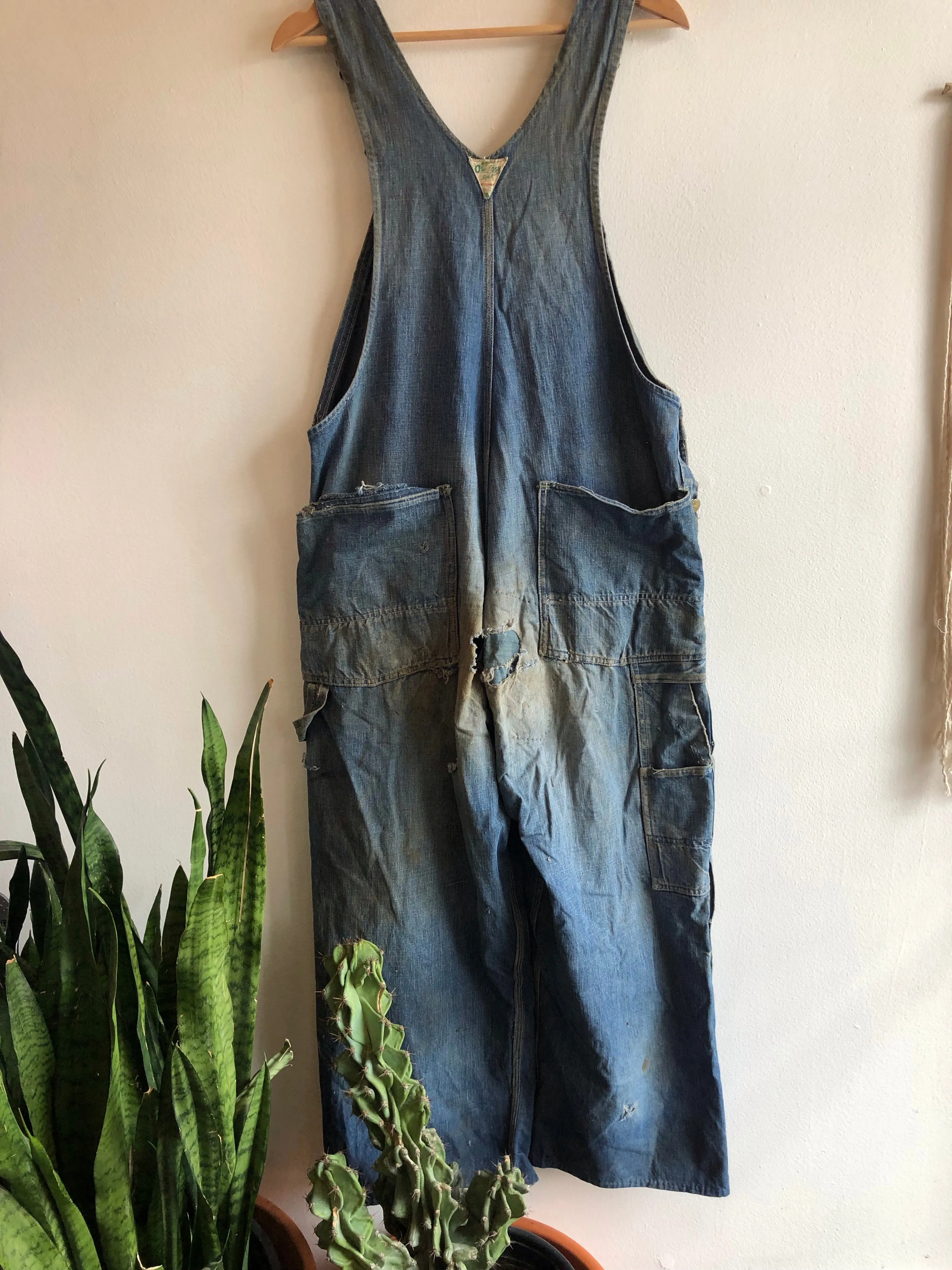 Vintage 1940/1950s Osh Kosh Vestbak Selvedge Overalls
