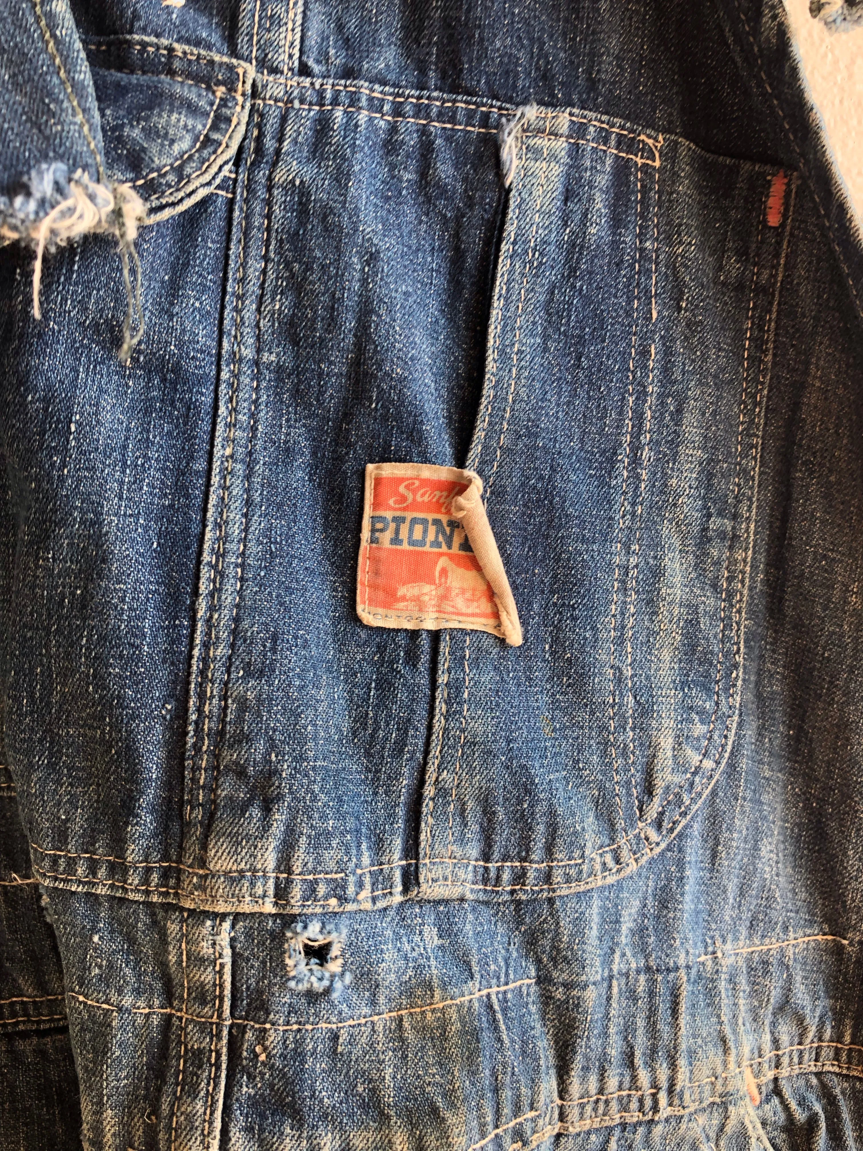 Vintage 1940/1950s Pioneer Denim Overalls