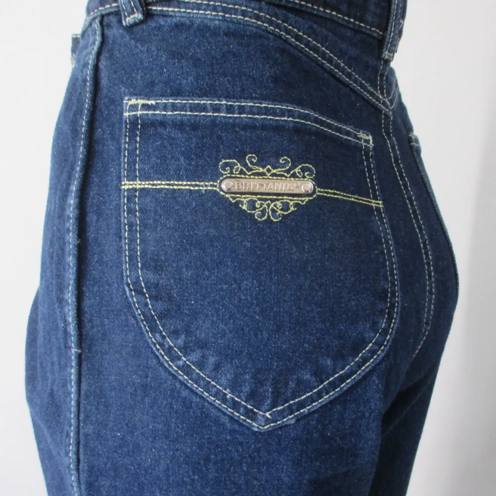 Vintage 80s Brittania High Waist Blue Jeans 12