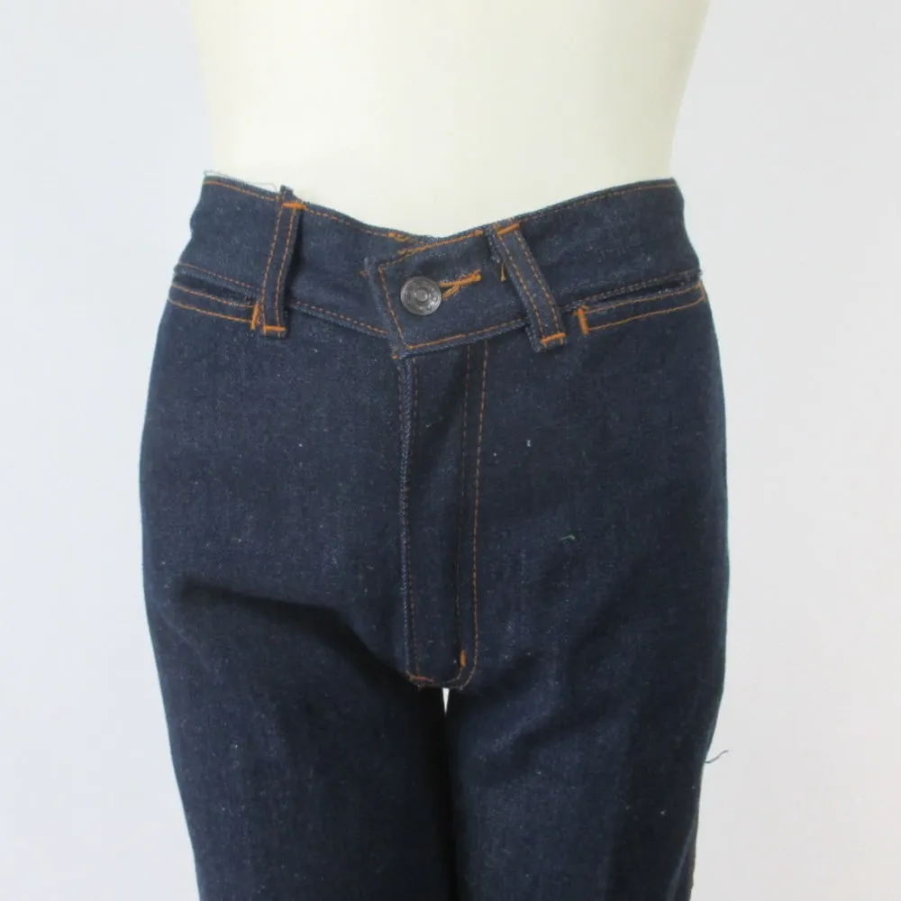 Vintage 80s High Waist Je Temps Denim Blue Jeans S