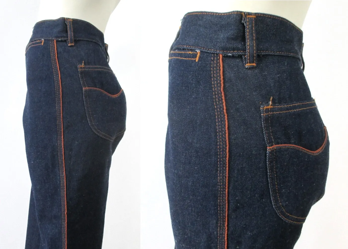 Vintage 80s High Waist Je Temps Denim Blue Jeans S