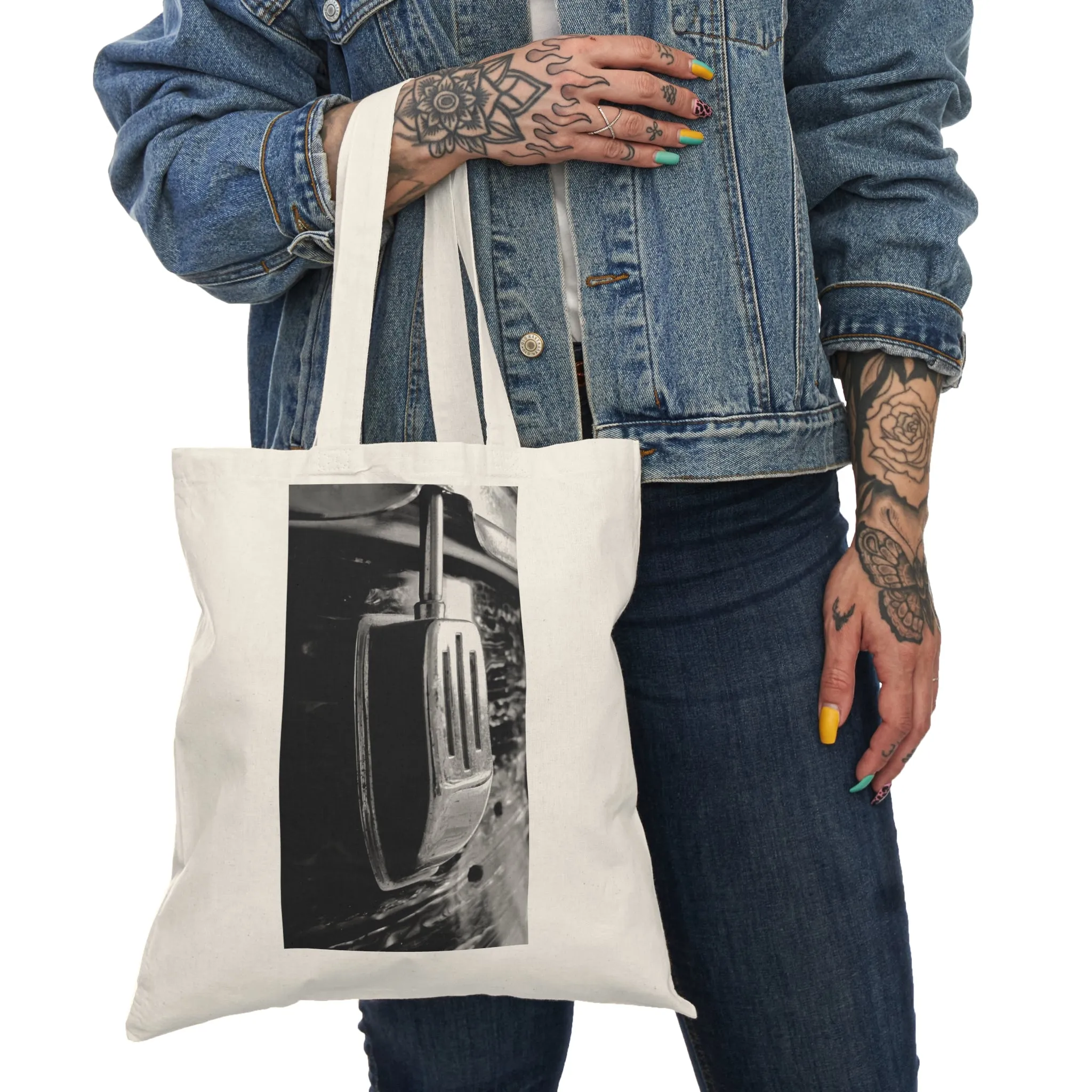 Vintage Drum - Natural Tote Bag ~ Sharon Dawn Collection
