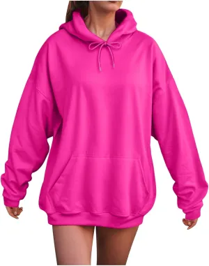 Women Hooded Sweatshirt Casual Long Sleeve Pullover Loose Autumn Sweatshirt Winter Hoodies Women Oversized