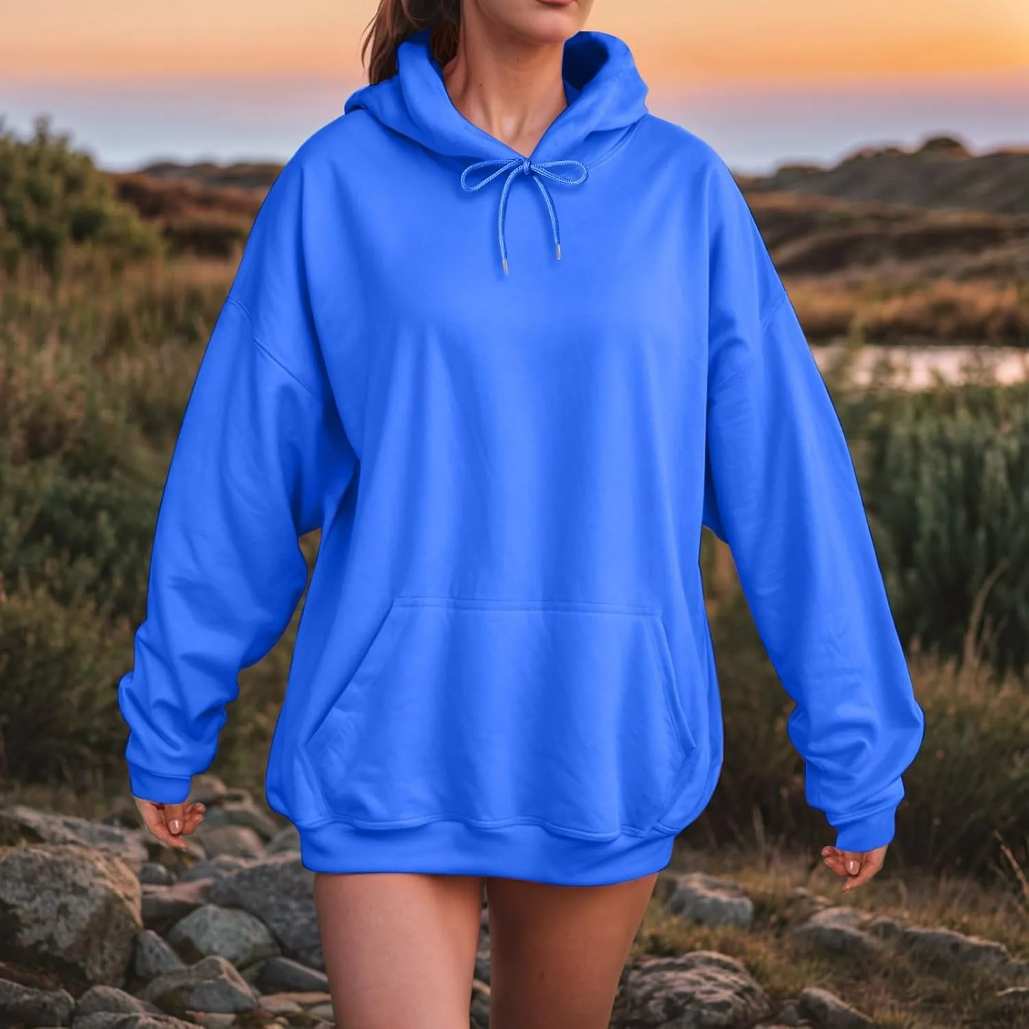 Women Hooded Sweatshirt Casual Long Sleeve Pullover Loose Autumn Sweatshirt Winter Hoodies Women Oversized