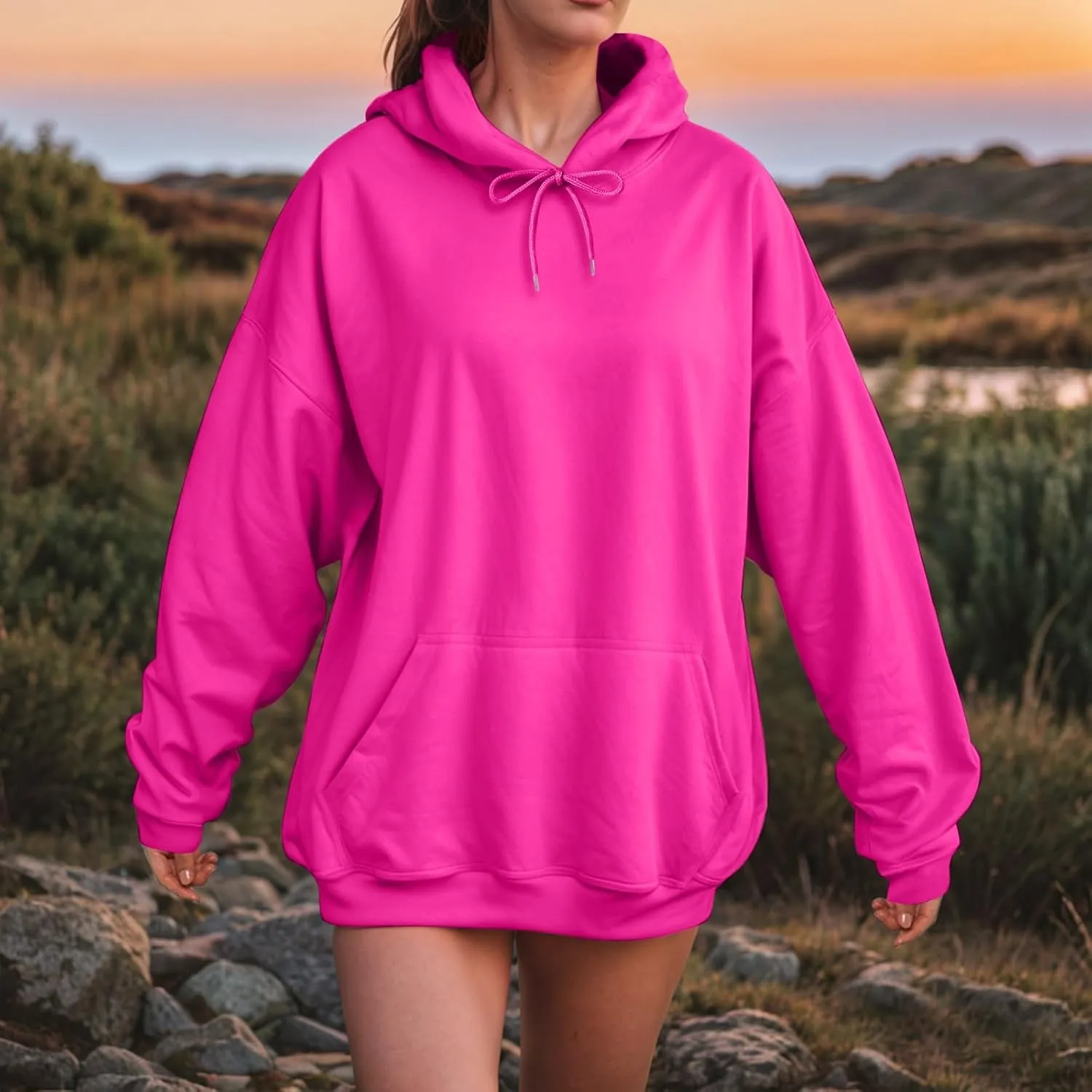 Women Hooded Sweatshirt Casual Long Sleeve Pullover Loose Autumn Sweatshirt Winter Hoodies Women Oversized