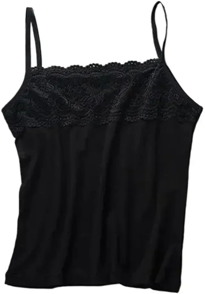 Women Slim Lace Splicing Camisole For Summer Casual Sleeveless Slim Sling Tanks Vest