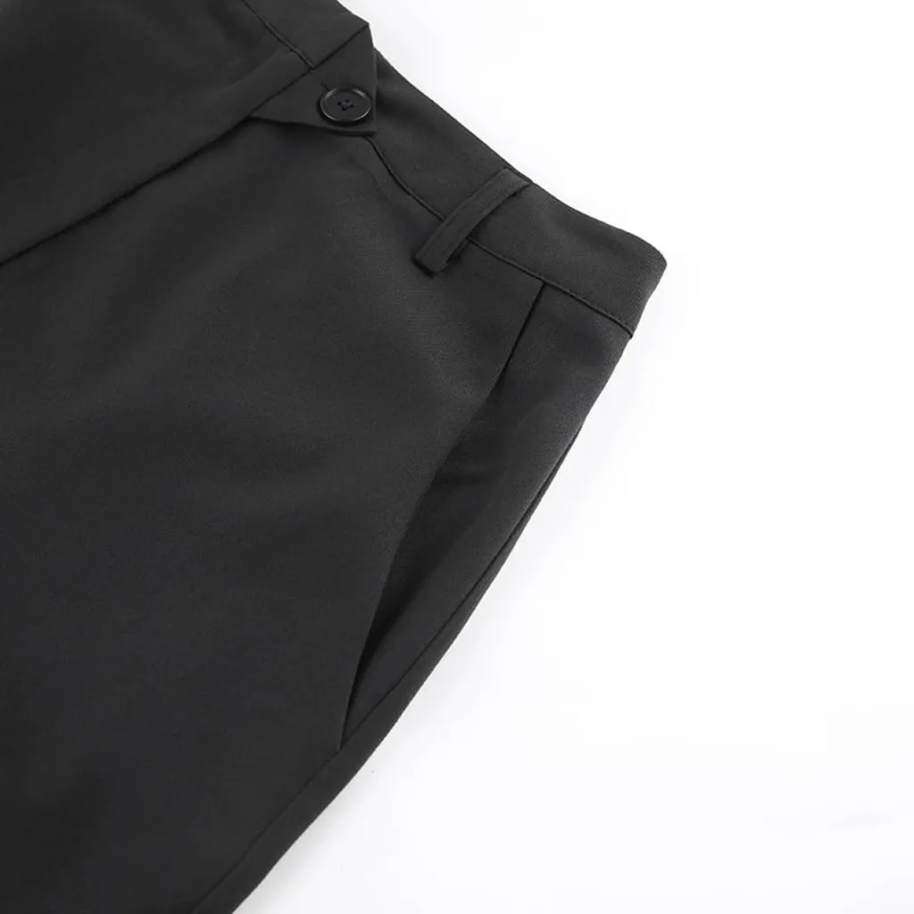 Women's Casual Split Long Maxi Skirts with Pockets Solid Colour a Line Bodycon Office Working Skirts