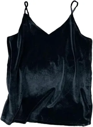 Women's Corduroy Tank Crop Tops Fashion Streetwear Spaghetti Strap Camisole Plus Size Casual Tanks