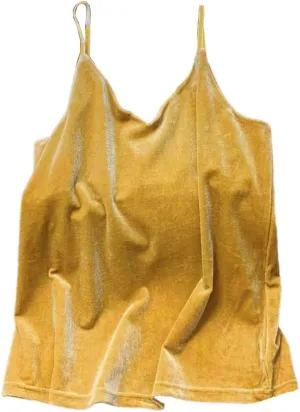 Women's Corduroy Tank Crop Tops Fashion Streetwear Spaghetti Strap Camisole Plus Size Casual Tanks