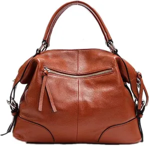 Women's Messenger Bag, Large-Capacity Carrying Bag, Soft Leather Bucket Bag Travel Bag
