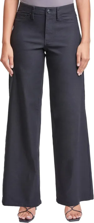 YMI Women's Hyperstretch Forever Color High Rise Wide Leg Pants